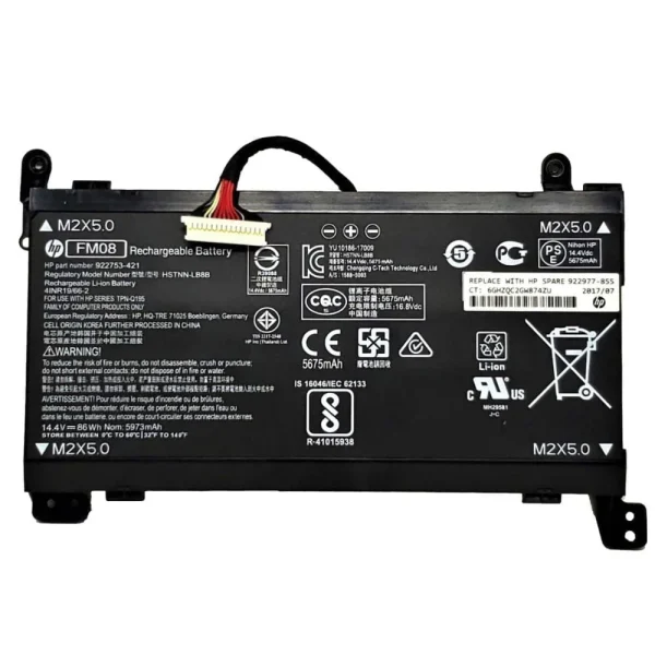 HP FM08XL 86WH батерей